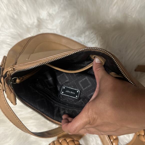 Nine West nude faux leather mini shoulder bag - Picture 1 of 7